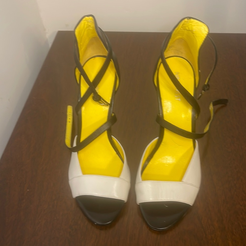 Colorblock heels